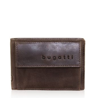 Bugatti Herren Glattleder Geldbörse - braun