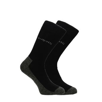 Bugatti Herren klassiche Socken - schwarz/grau