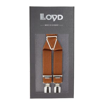 Lloyd stylische Herren-Hosenträger - cognac braun