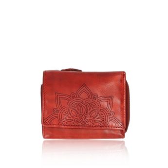 Robel Damen Leder praktisches Portemonnaie - rot